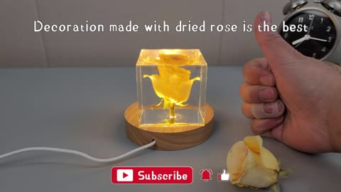 -- What Happens When You Put Fresh Rose Flower In Resin_ _ Fresh Rose VS Dried Rose --