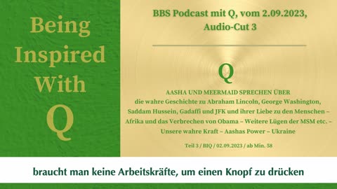 Q BIQ Audio Cut 3 vom 02.09.2023 ab Min: 58