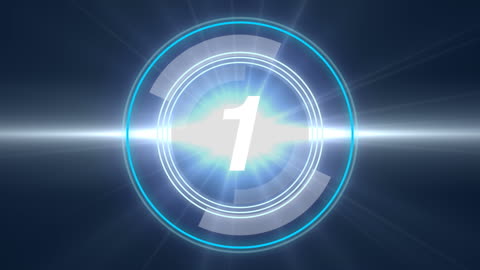 Futuristic Countdown Timer