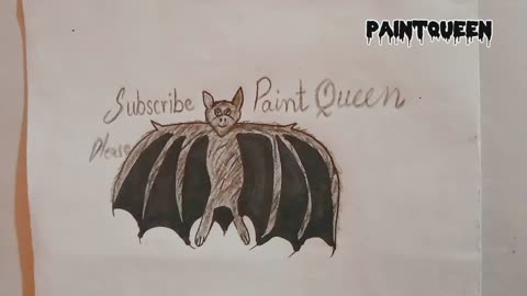 Cute bat animal easy drawing