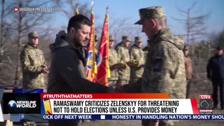 Ramaswamy criticizes Zelenskyy for threatening not to hold elections unless U.S. provides money