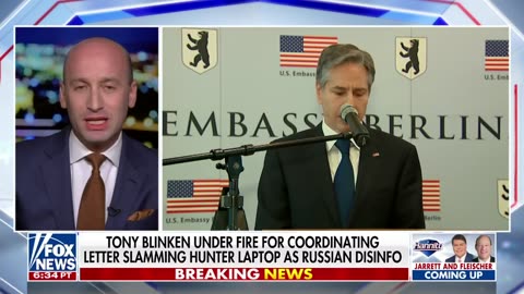 All arrows point to Tony Blinken: Stephen Miller