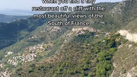 When you find a tiny restaurant off-a cliff with the.