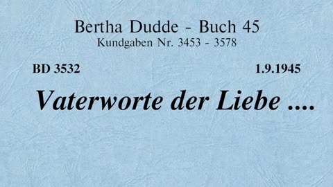 BD 3532 - VATERWORTE DER LIEBE ....