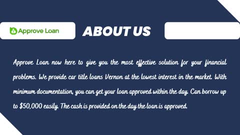 Get Same day Cash! With car title loans Vernon