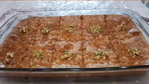 arabic sweet basbousa