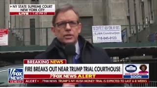 Reporter reacts to "anti-fascist" activist setting himself on fire outside Trump trial