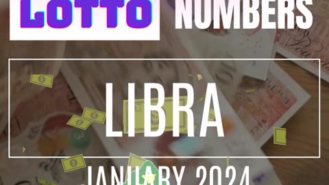 LIBRA JACKPOT WINNER!!💸❤️💲💕❤️✨👉JANUARY 2024❤️💲✨💕💰❤️💸✨ Lucky Lotto Numbers. #tarot #lottonumbers