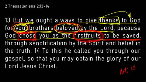 2 Thessalonians 2:13-17 // Beloved by the Lord