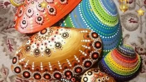 Beautiful painted seashell decor ideas/seashell jewellery