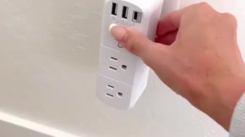 USB Outlet Extender Surge Protector - with Rotating Plug