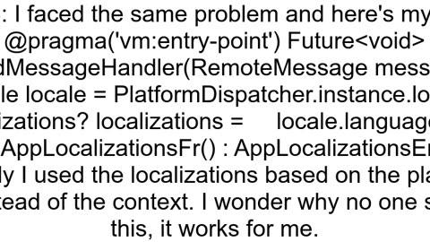 Flutter Background messages internationalization