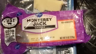 Eating Kroger Monterey Jack Cheese, Dbn, MI, 12/12/23