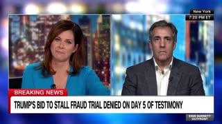 Michael Cohen reacts to testimony about Eric Trump