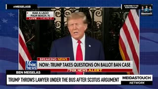 Trump THROWS Lawyer UNDER THE BUS after Supreme Court Argument