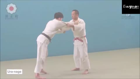 Judo street fight footage: Ura nage (Suplex) 柔道の裏投