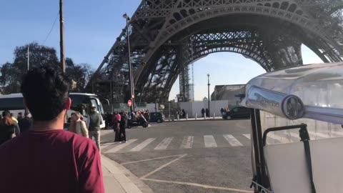 Paris Eiffel tower walking tour Part-1