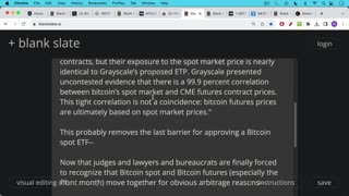 Bitcoin Spot ETF (More Good News)