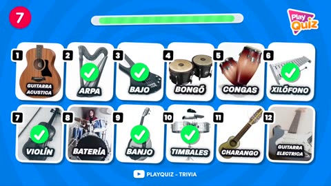 Adivina el Instrumento Musical por el Sonido 🎶🎸 | Play Quiz de Música