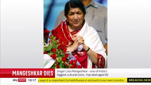 Nightingale of Bollywood' Lata Mangeshkar dies aged 92.