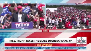 LIVELIVE: President Trump Delivers Remarks in Chesapeake, Virginia