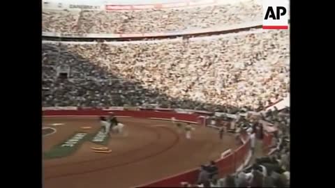 MEXICO SPANISH FEMALE BULLFIGHTER SANCHEZ DRAWS A CAPACITY CROWD