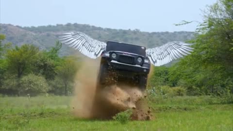 Flying machine the Mahindra Thar check out the video
