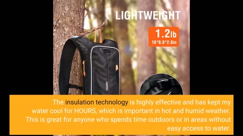 Buyer Comments: EVERFUN Hydration Backpack with 2L Water Bladder BPA Free Lightweight Insulatio...