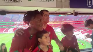 IshowSpeed Meets Ronaldo Family and Rui Costa