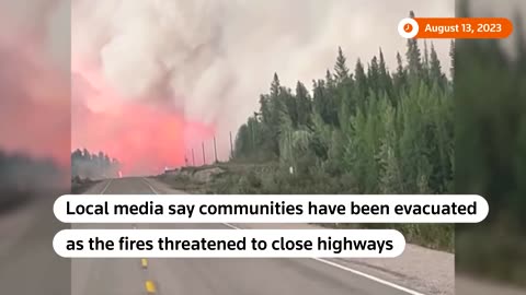 Wildfires rage in Canada's Northwest Territories