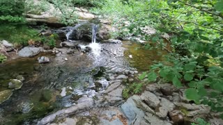 Bridge at a waterfall