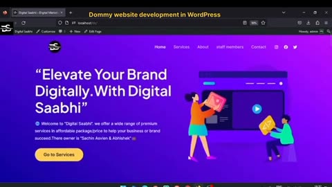 Wordpress dummy website of digital saabhi | sachin asvien & abhishek | digital marketing agency