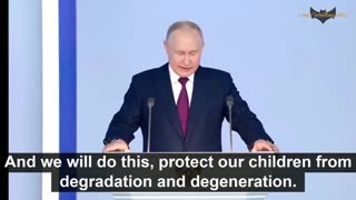Putin Accurately Describes Everything Wrong With The West (Destruction Of Family, Perversion, Etc.)