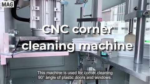 CNC corner cleaning machine #pvcwindow #pvcmachine #windowmaking #window