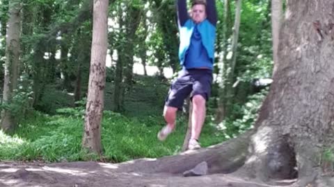 Rope Swing Snaps When Dad Tries to Show Off