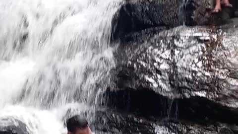 Falling Into a Waterfall