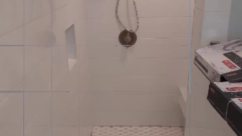 Walkin Shower build with bench