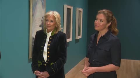 Canada: Sophie Grégoire Trudeau and Jill Biden visit the National Gallery of Canada – March 24, 2023