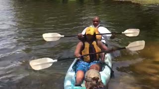 Father-Daughter Kayak Trip Takes a Flip