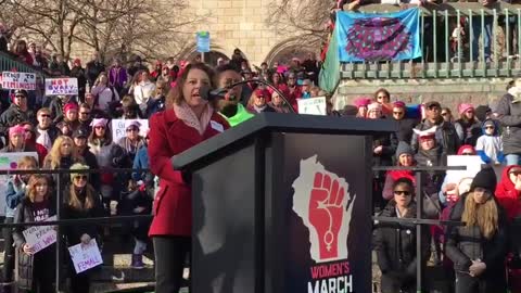 Wisconsin Justice Rebecca Dallet at the Women's March (2018)