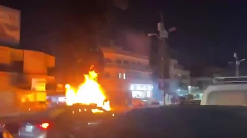 Possible Drone targets a car in the Mushattl area of the capital, Baghdad