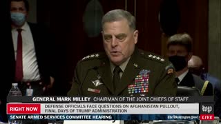 General Milley: "It is obvious the war in Afghanistan did not end on the terms we wanted."
