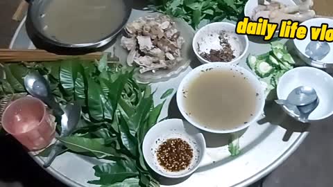 brother's supper after the rice harvest