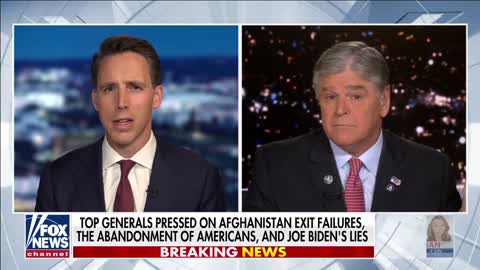 Sen. Josh Hawley: 'They don't want to take responsibility for Afghanistan'