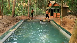 How To Build Secret Swimming Pool In Forest