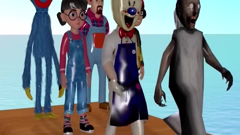 Scary teacher 3D and Nick and Tani with neighbor and huggy wuggy Joni squid game challenge