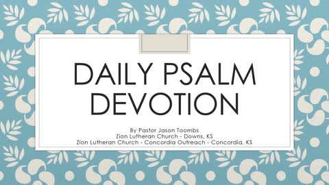 Psalm 73:16-28 Devotion