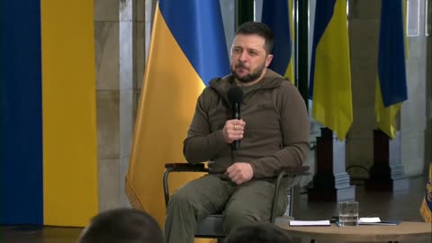 Ukraine President Zelenskyy holds a press conference as Russia shifts its focus toward eastern and southern Ukraine.