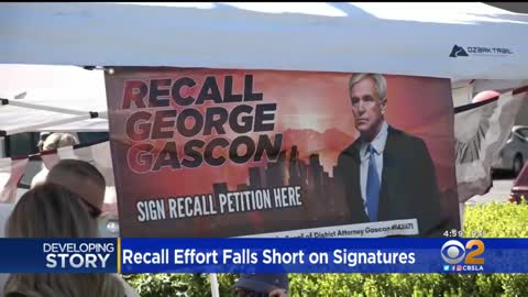 Effort to recall LA County DA George Gascón fails for second time
