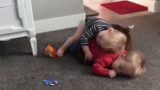 1-year-old Smothers Twin with Hugs